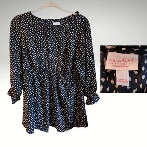 Isabel maternity top, long sleeves, sz L